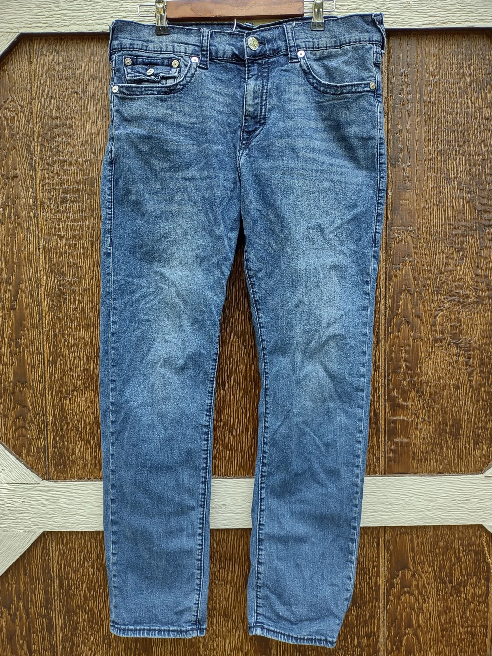 True Religion Geno Relaxed Slim Men’s Blue Jeans Size 36